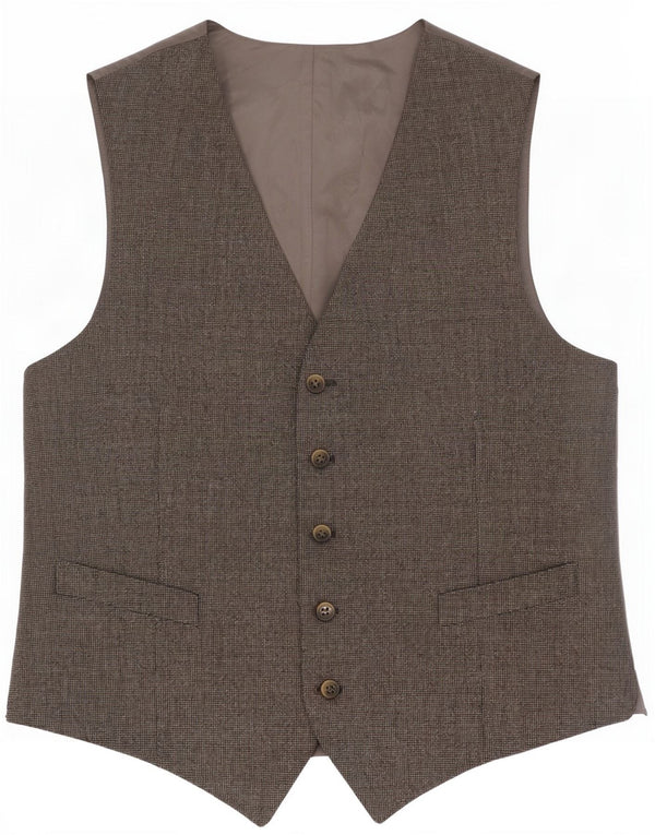 Vintage Mens Waistcoat XL Grey