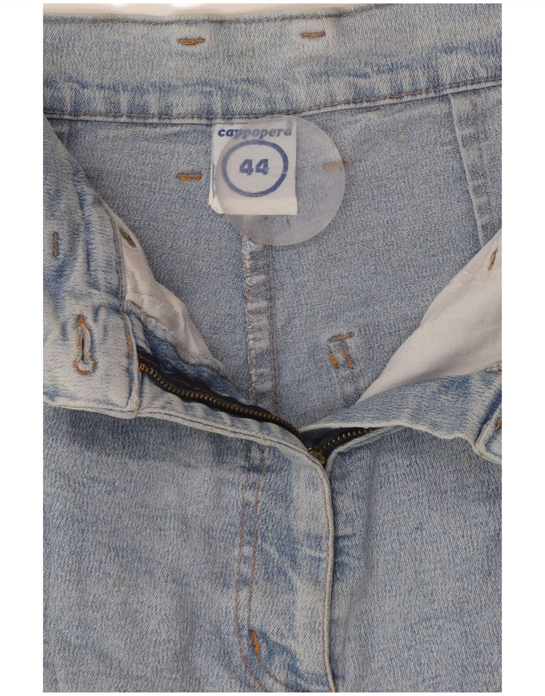 Jeans feminino CAPPOPERA cintura alta cônico IT 44 médio W26 L26 algodão azul