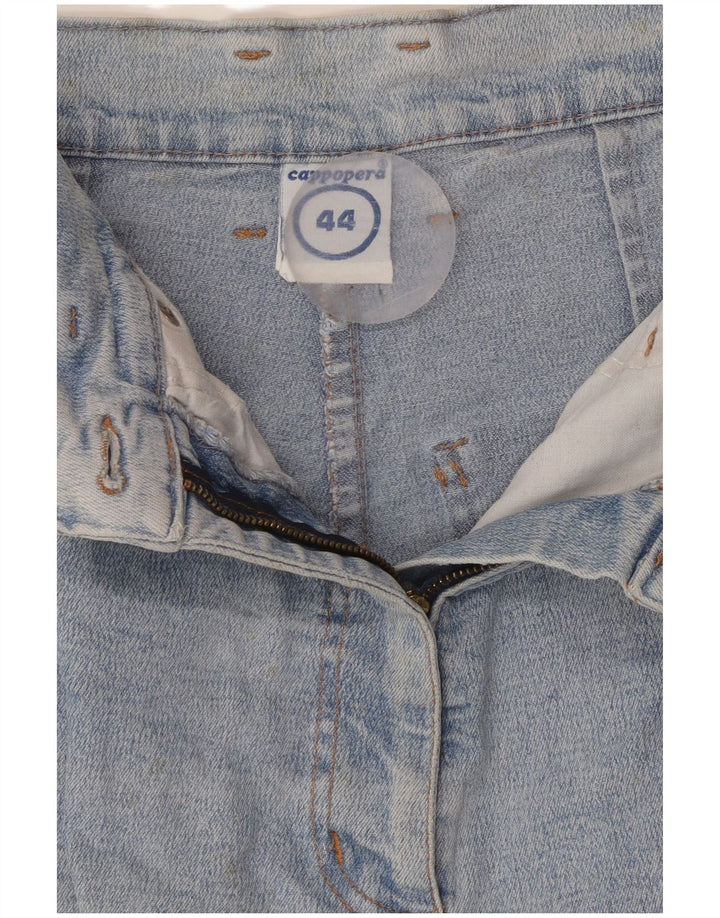 Jeans feminino CAPPOPERA cintura alta cônico IT 44 médio W26 L26 algodão azul