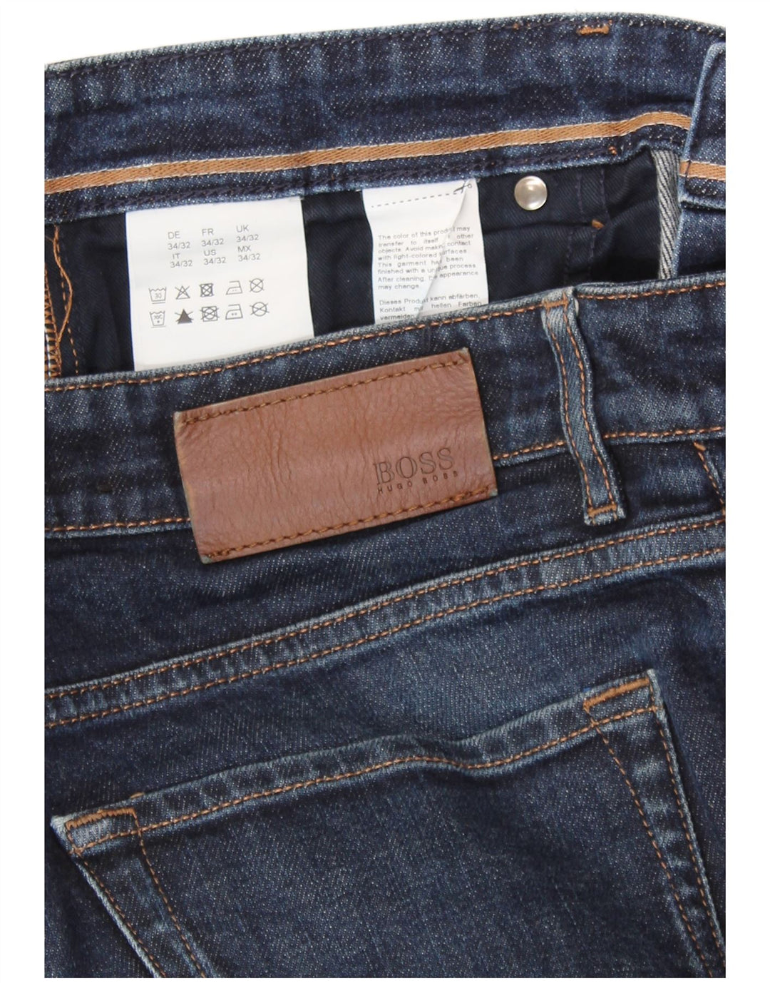 HUGO BOSS Mens Jeans Slim W34 L32 Azul Marinho