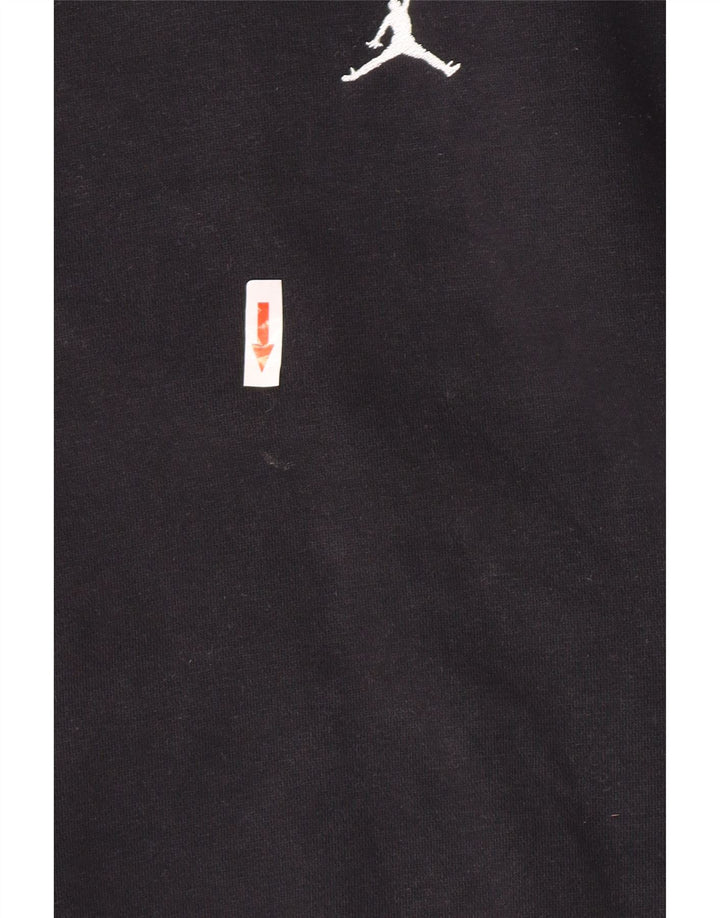Jordan moletom masculino jumper pequeno algodão preto