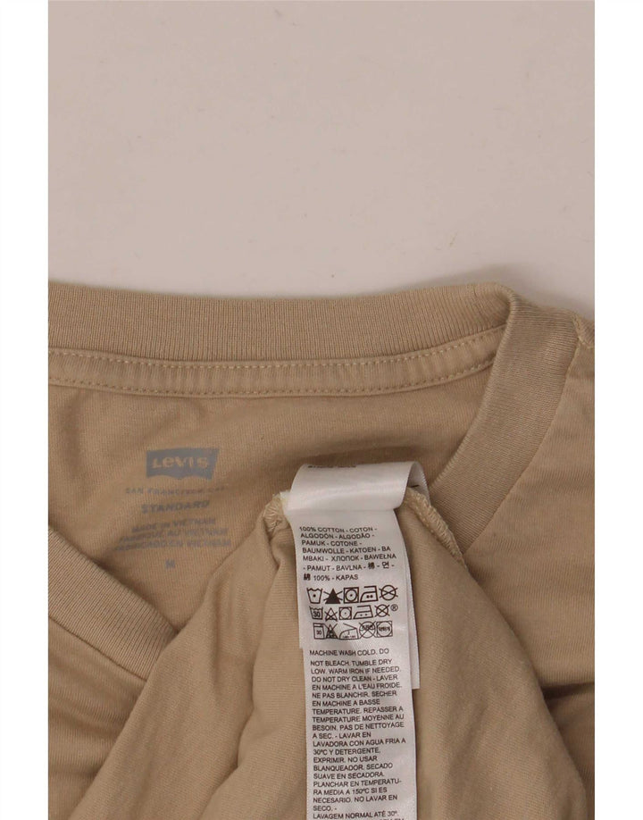 Camiseta masculina Levi's Standard Fit gráfica de algodão bege médio