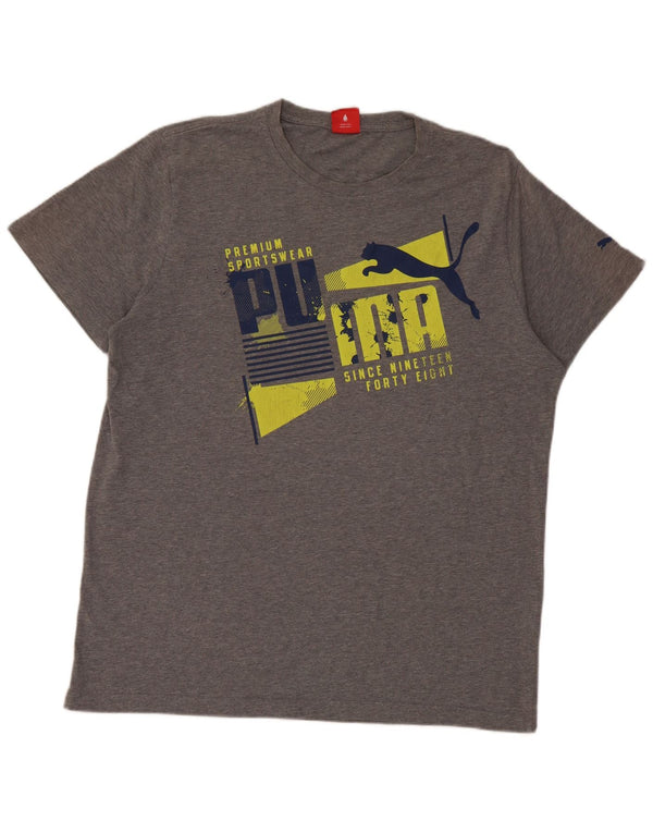 Camiseta Puma Masculina Graphic Top XL Cinza
