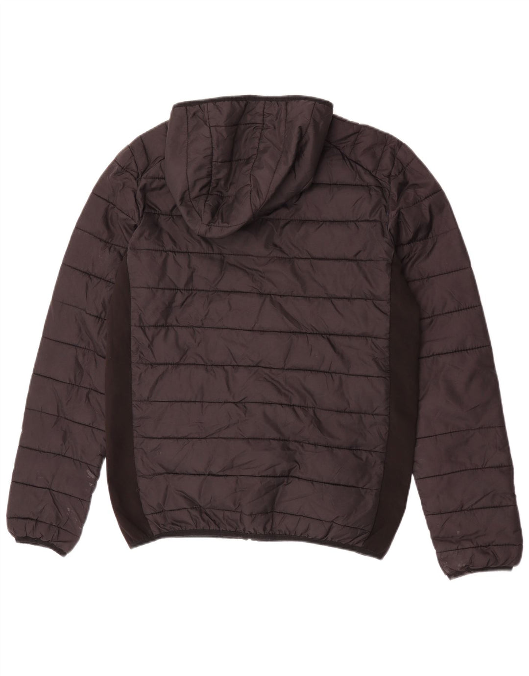 Jaqueta masculina acolchoada com capuz Ellesse UK 36 pequena preta nylon