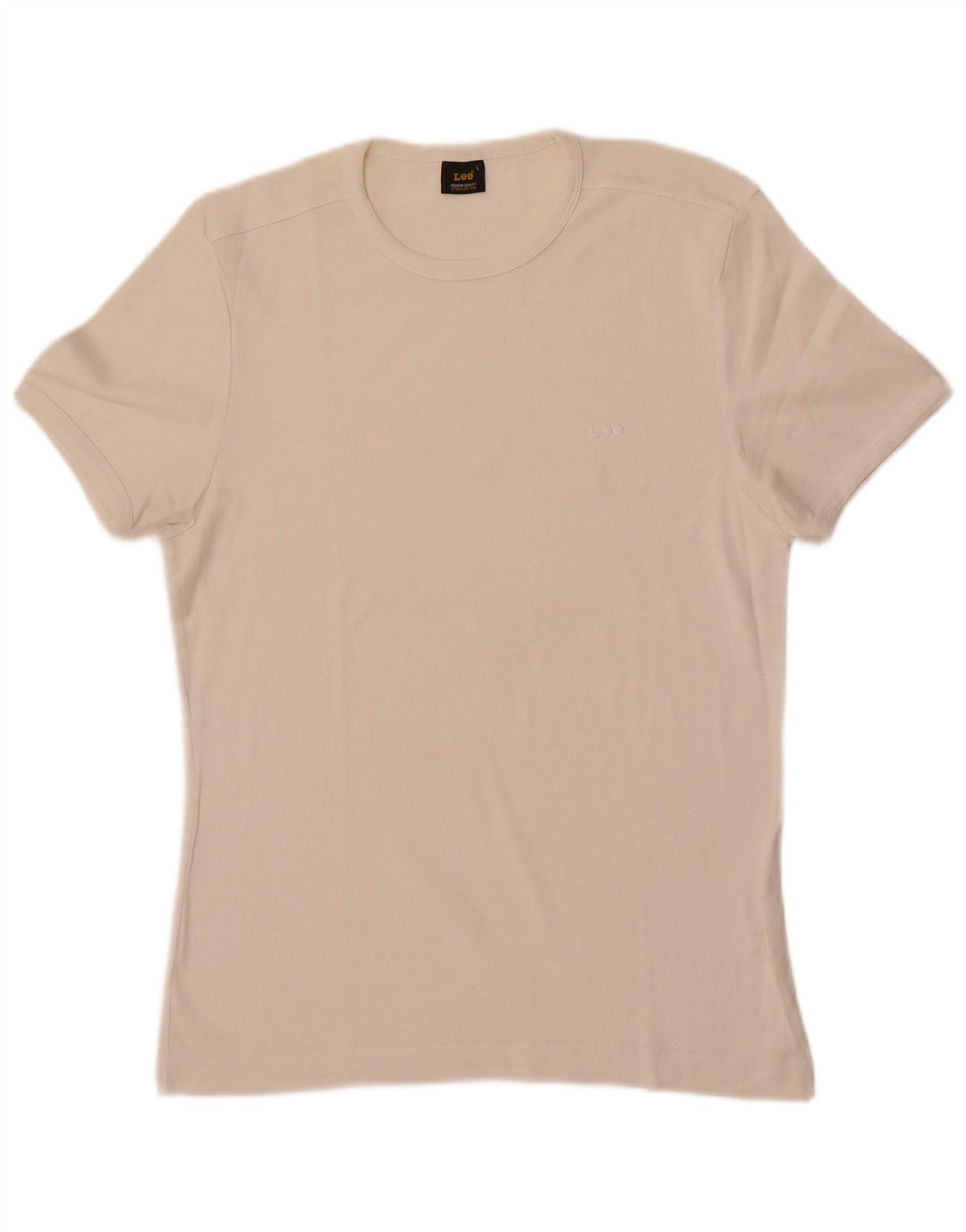 Camiseta feminina Lee UK 14 grande algodão branco