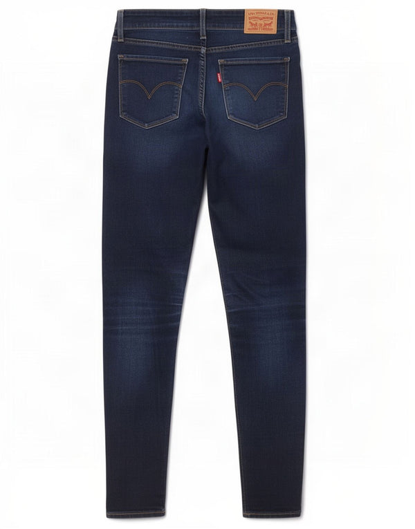 Calça jeans feminina Levi's 711 skinny W26 L30 azul marinho algodão