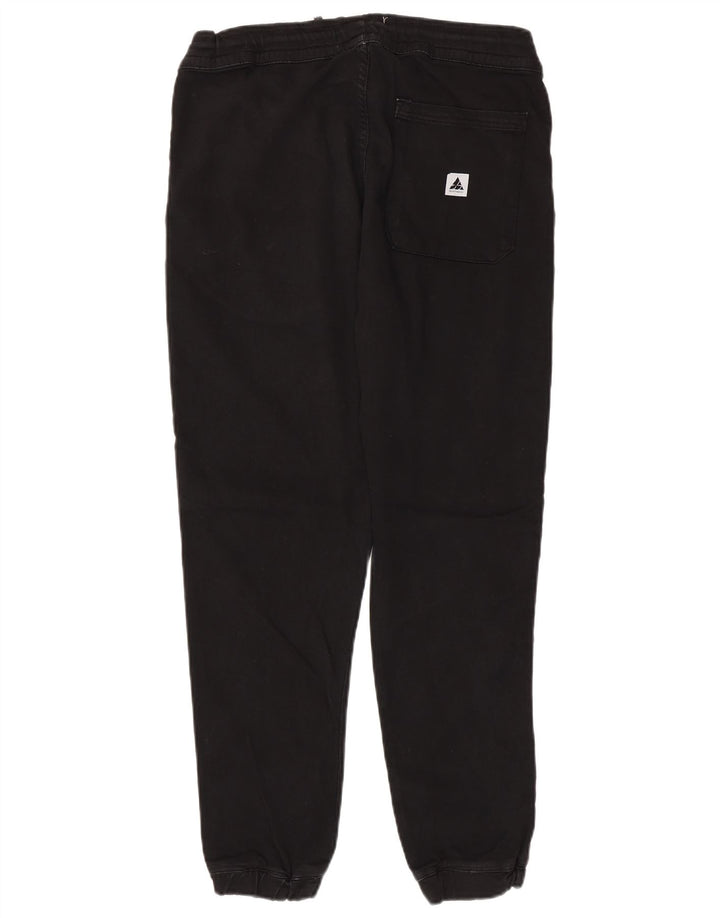 Zara Calça de treino masculina Joggers médio preto algodão