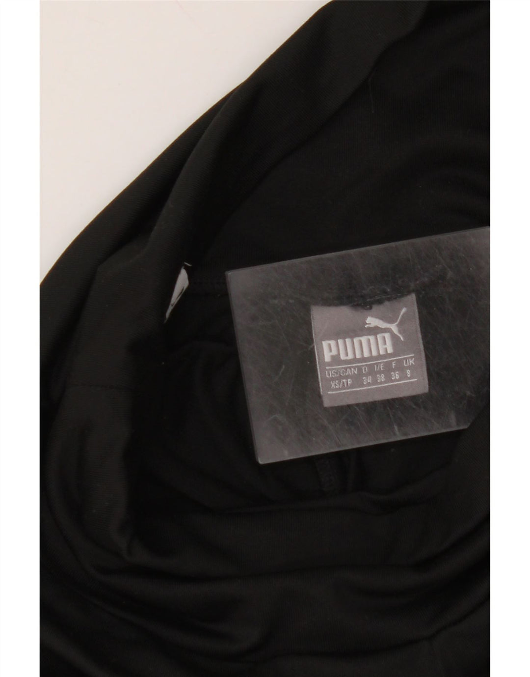 Leggings PUMA Feminino UK 8 Pequeno Preto Colorblock