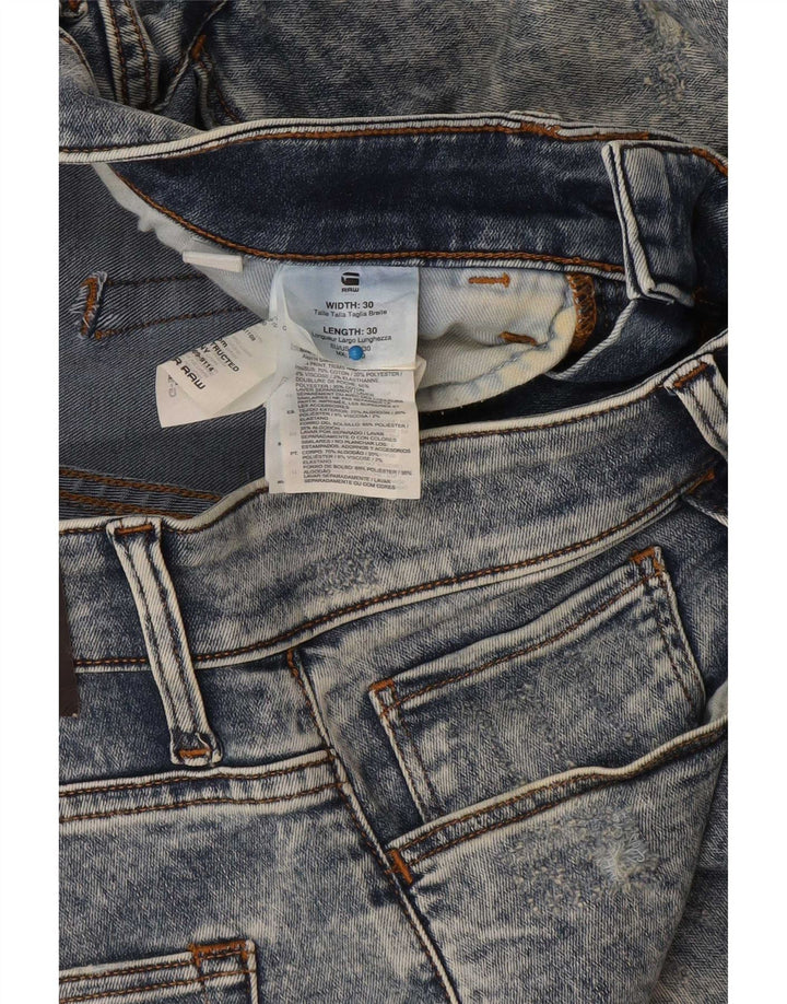G-Star Masculino Slim Jeans W30 L30 Azul Algodão