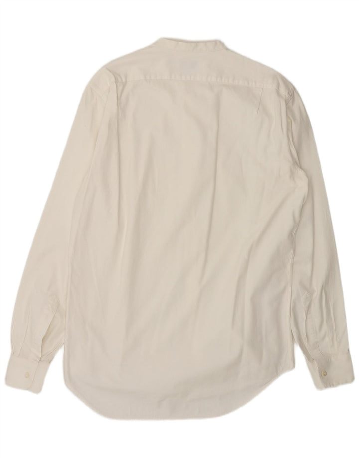 Camisa masculina Dries Van Noten IT 52 grande algodão branco
