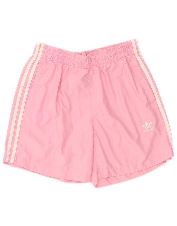 Shorts esportivos femininos Adidas UK 12 rosa médio