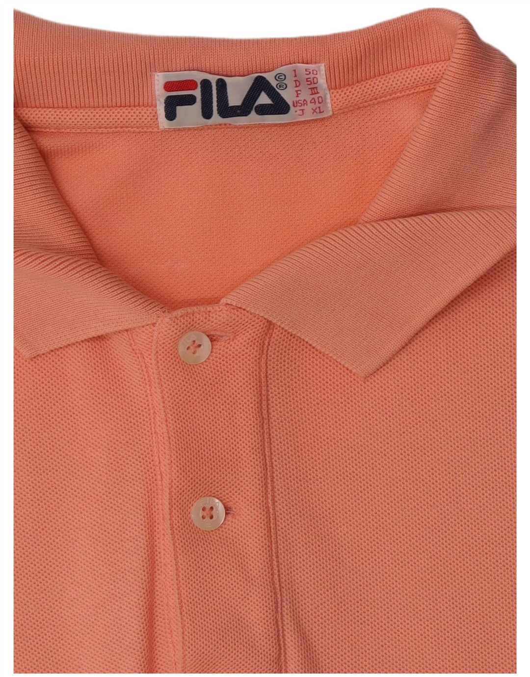 Camisa Polo Masculina Fila IT 50 Médio Laranja