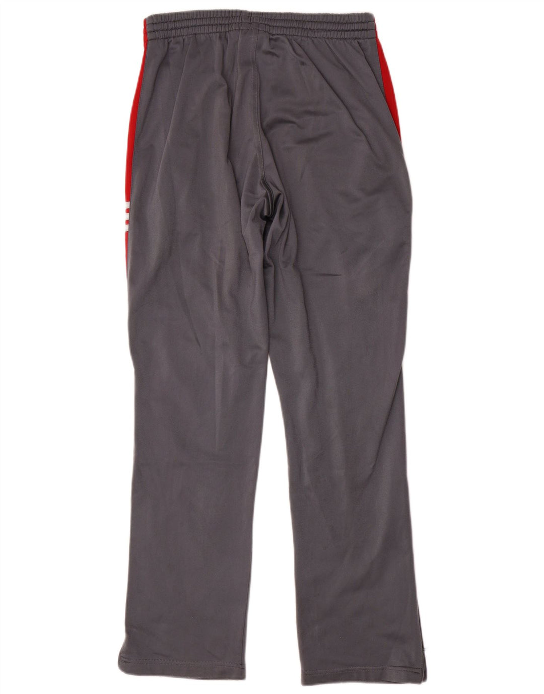 Calça de treino masculina Adidas pequena cinza colorblock poliéster