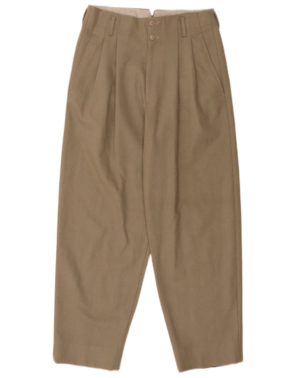 Calça Chino Masculina Virgola Cintura Alta IT 46 Grande W30 L27 Cáqui