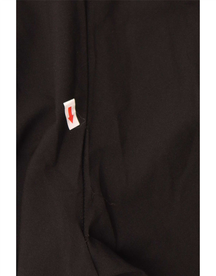 Farah Calça masculina reta casual W42 L29 poliéster preto