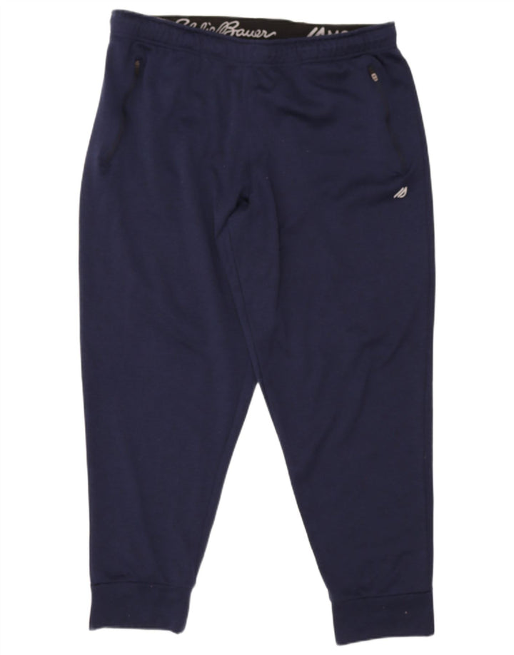 Eddie Bauer Calça de treino masculina Joggers XL azul marinho poliéster
