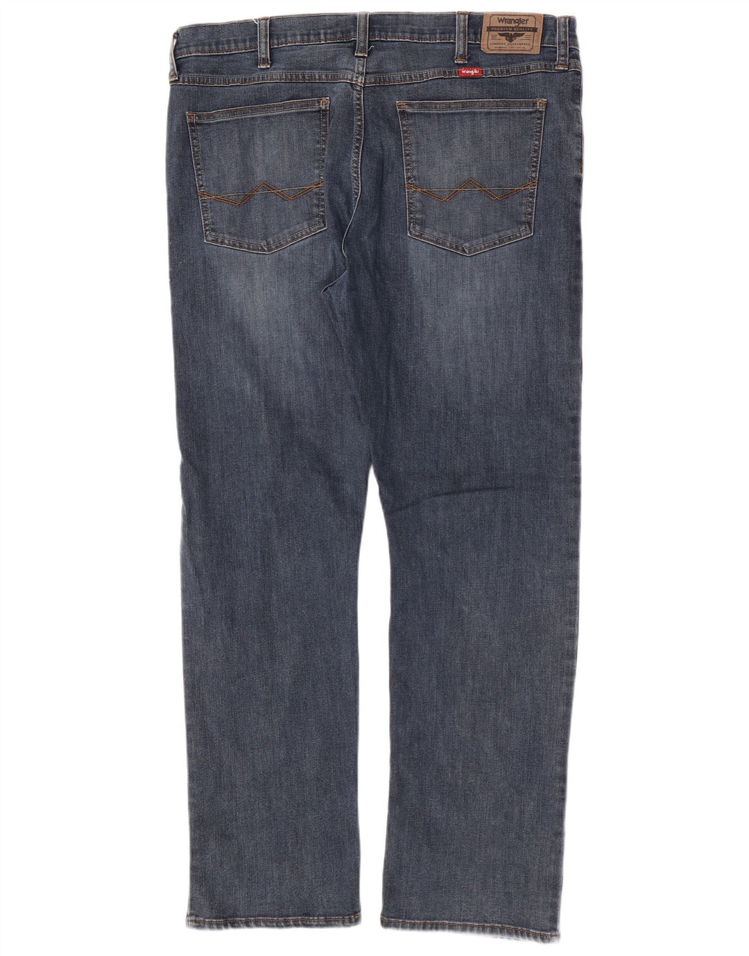 Wrangler Masculino Slim Straight Jeans W38 L30 Azul