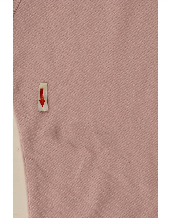 Camisa polo feminina Kappa UK 12 algodão rosa médio