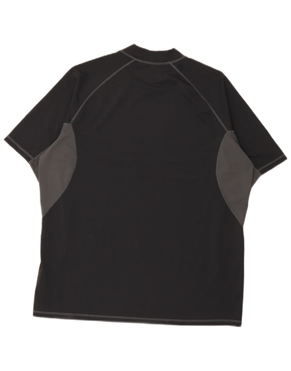 Camiseta masculina Mountain Warehouse Top XL preto colorblock nylon