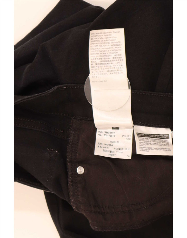 Calça jeans feminina Levi's 715 Bootcut W26 L32 algodão preto