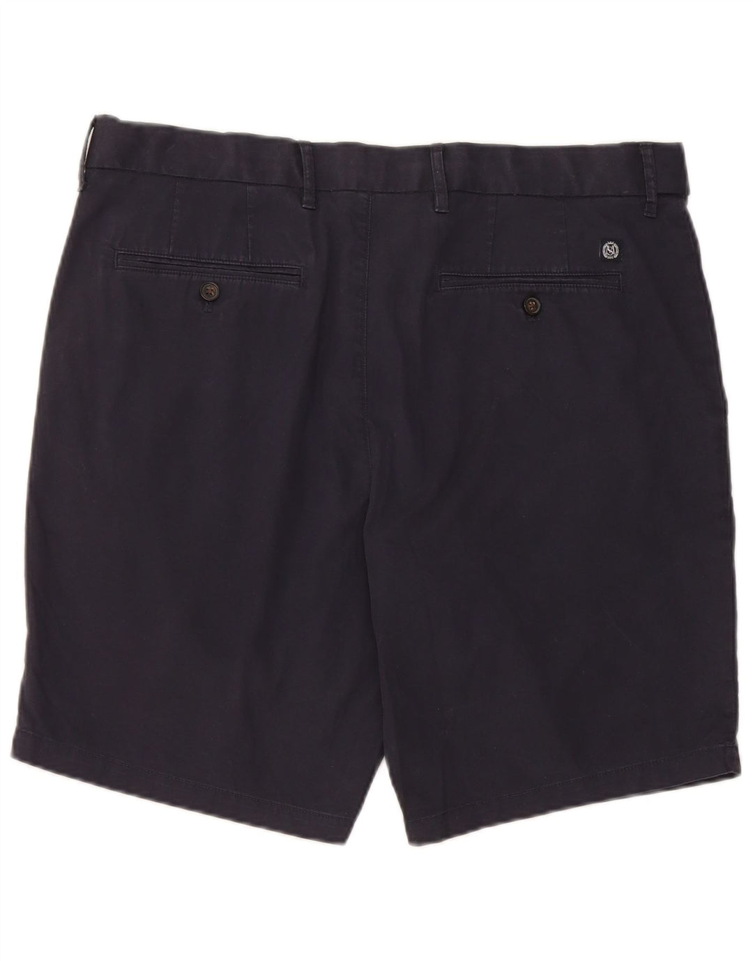 Shorts chino masculino Marks & Spencer W36 grande algodão azul marinho