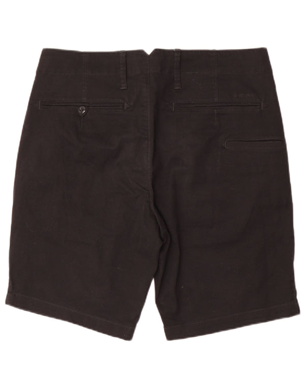 G-Star Mens Chino Shorts W33 Médio Algodão Preto