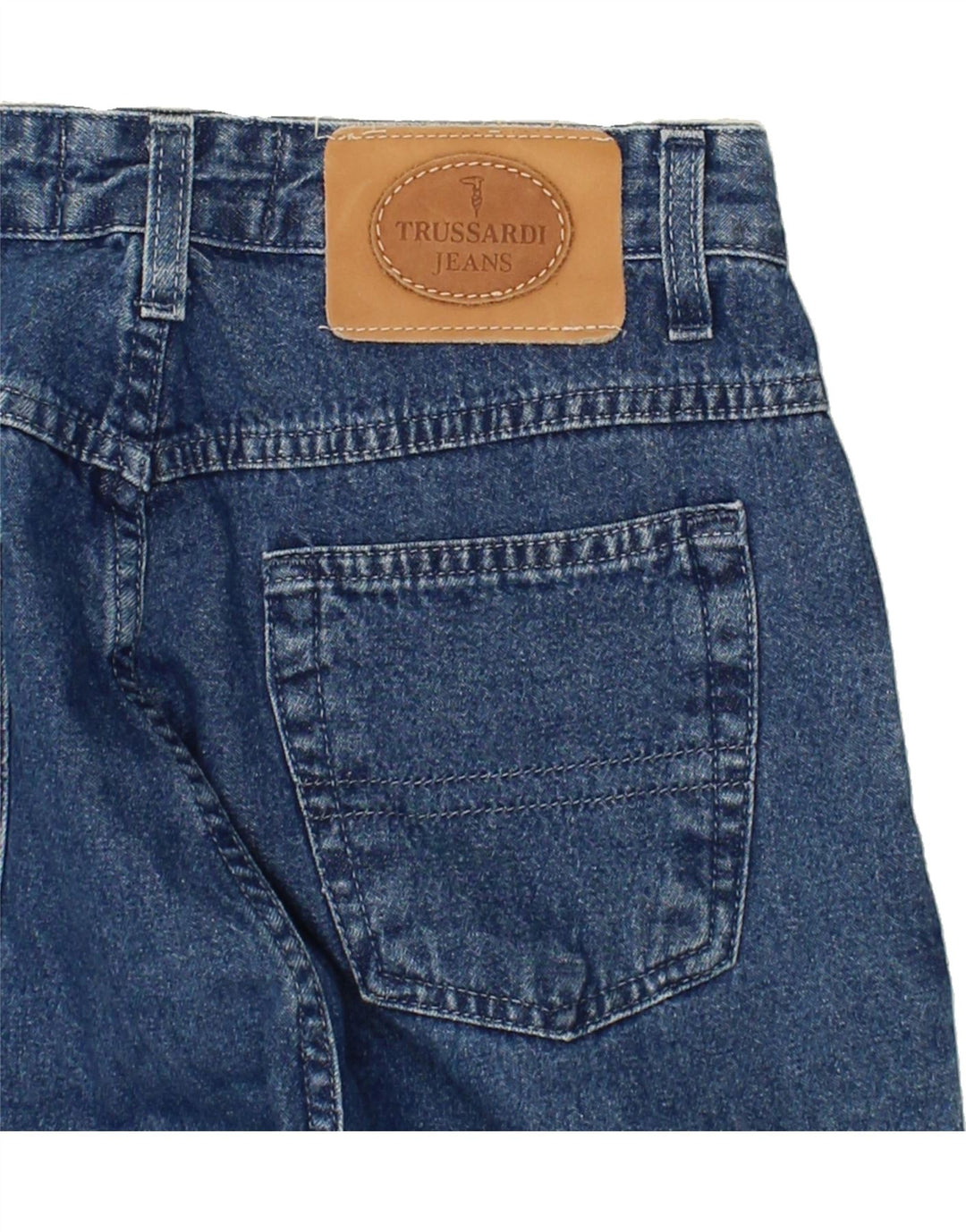 TRUSSARDI Womens Slim Jeans W32 L32 Blue Cotton Vintage Trussardi and Second-Hand Trussardi from Messina Hembry 