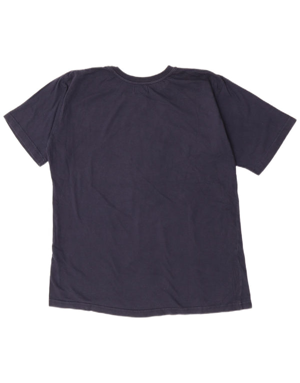 Camiseta gráfica masculina Kappa Top XL algodão azul marinho