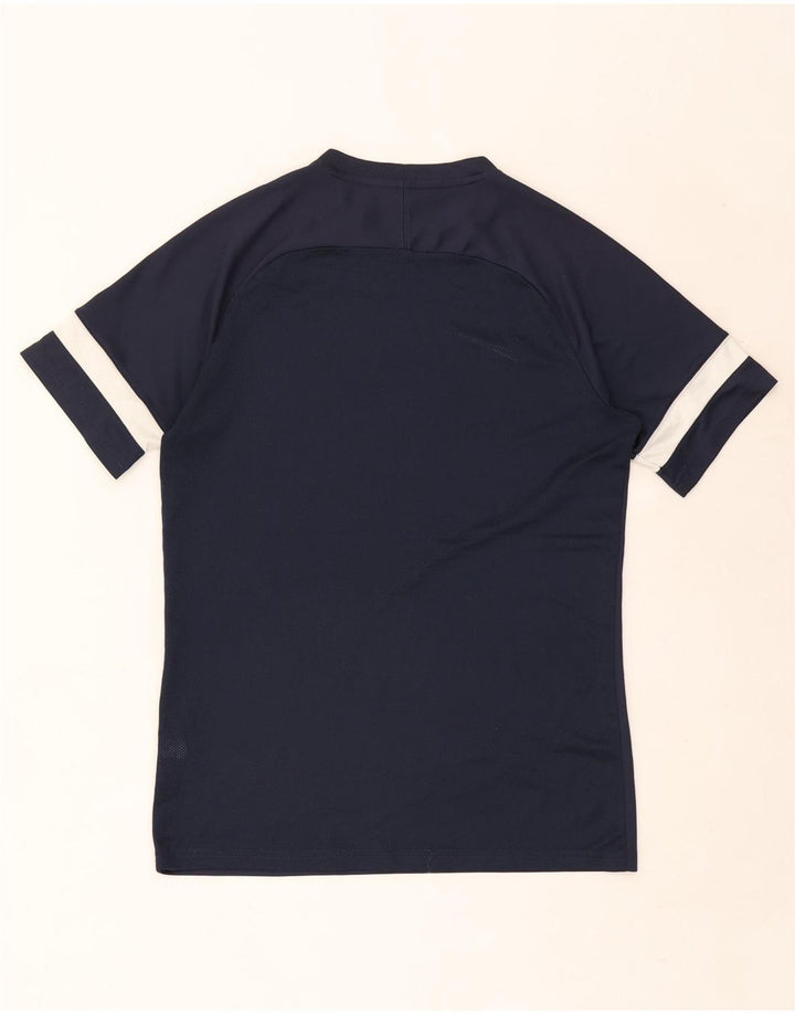 Camiseta masculina Nike Dri Fit Top médio azul marinho Colourblock