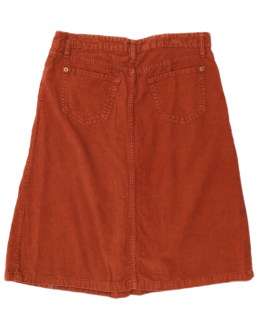 Saia feminina de veludo Zara EU 38 pequena W28 marrom