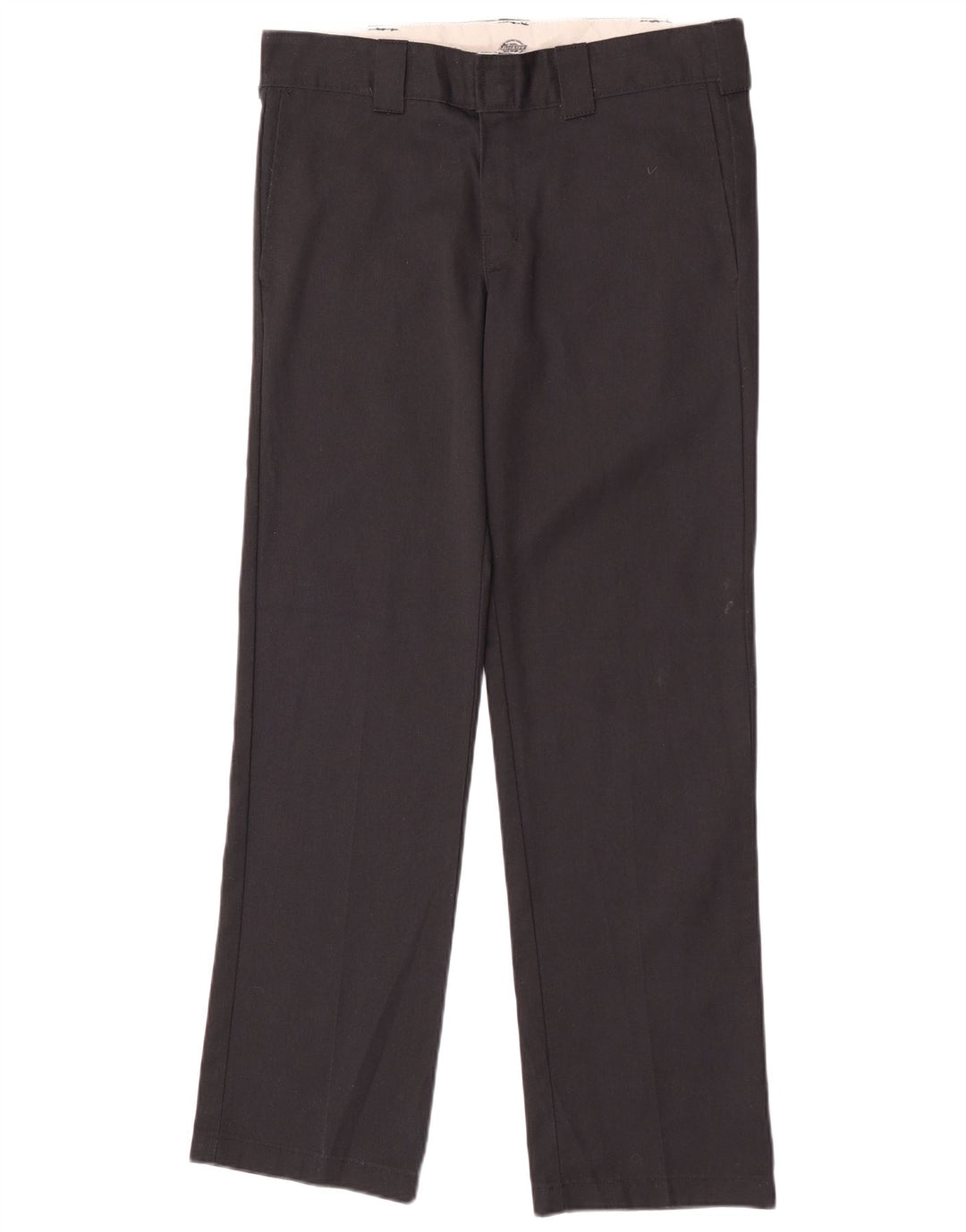 Calças Chino retas masculinas Dickies W31 L32 poliéster preto