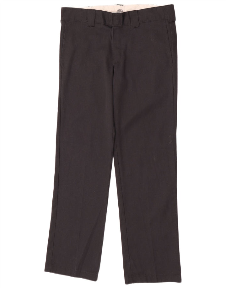 Calças Chino retas masculinas Dickies W31 L32 poliéster preto
