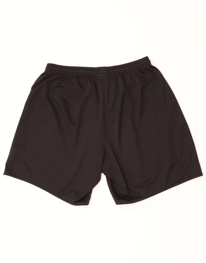 Shorts esportivos masculinos Adidas médio preto poliéster