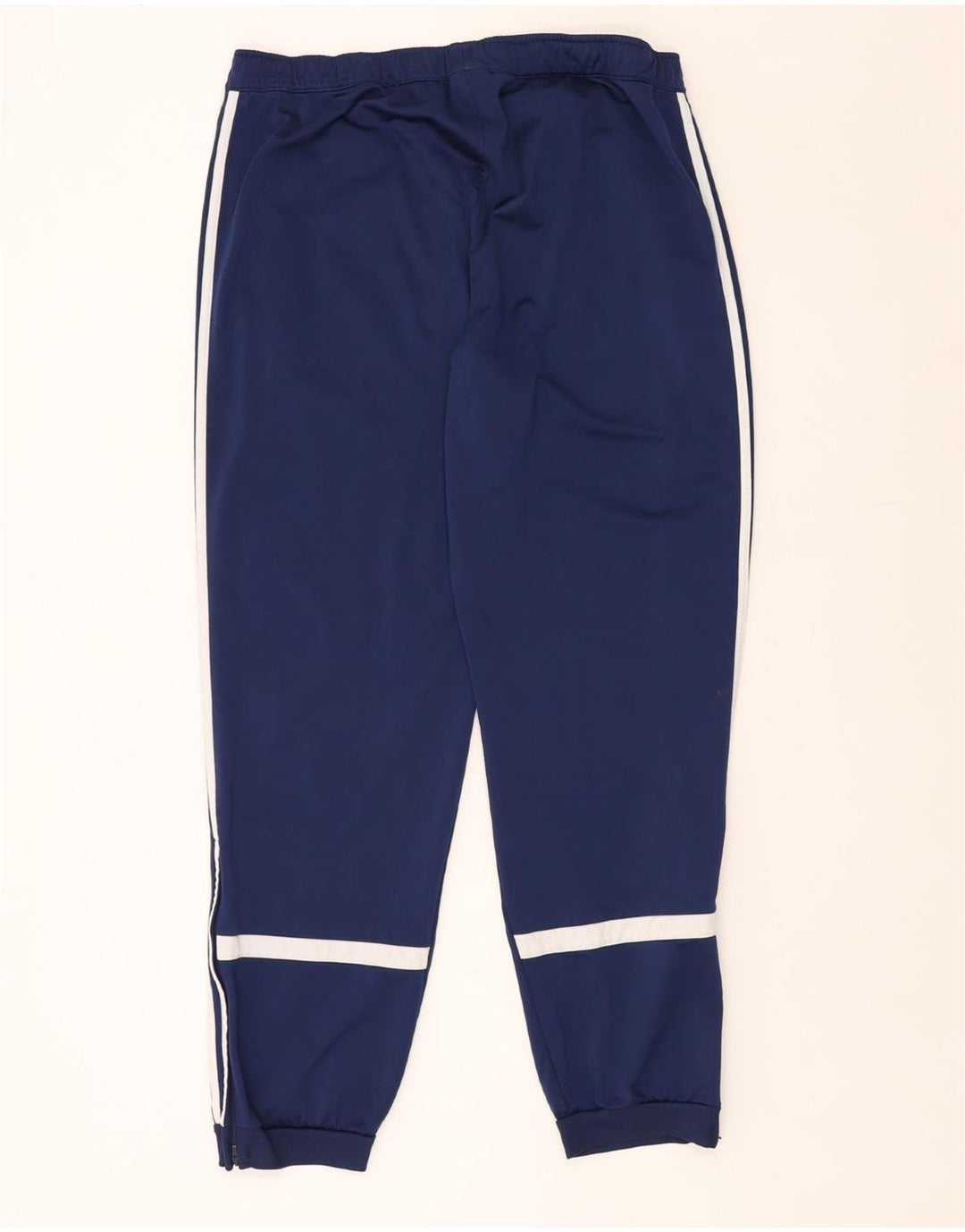 Calças de treino masculinas ADIDAS XL azul marinho poliéster