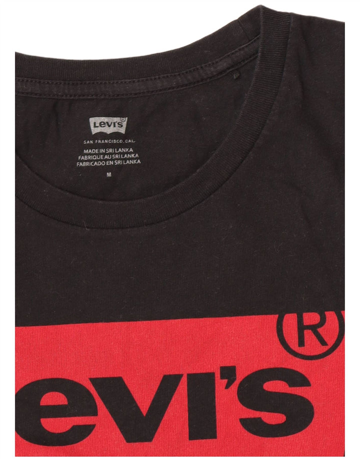 Camiseta feminina gráfica Levi's UK 12 médio preto