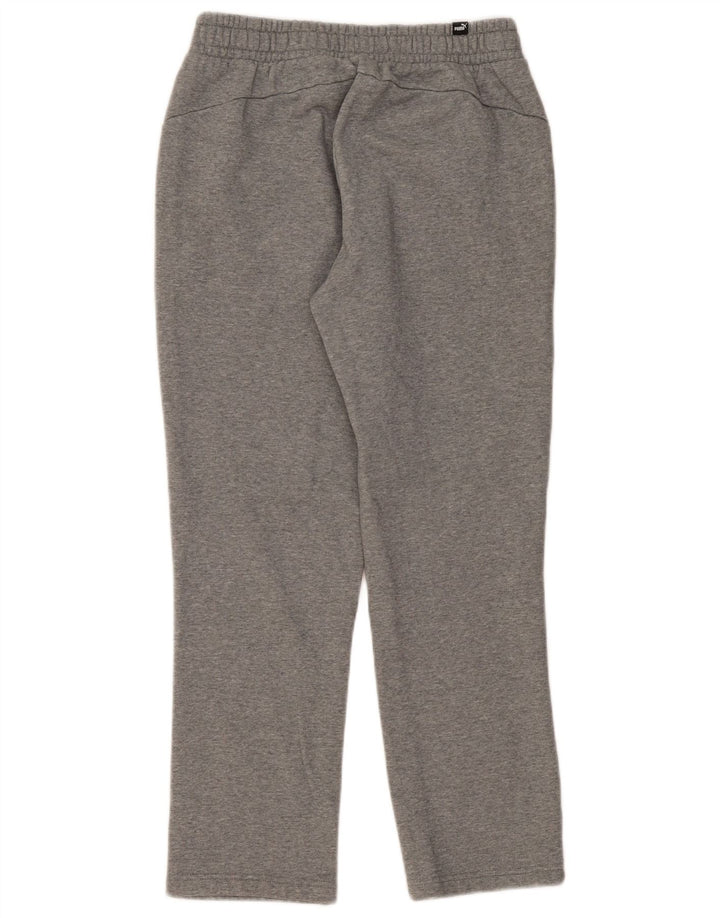 Calça de treino feminina Puma UK 12 algodão cinza médio