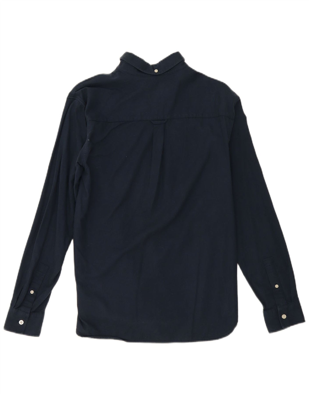 Camisa masculina Lyle & Scott pequena azul marinho algodão