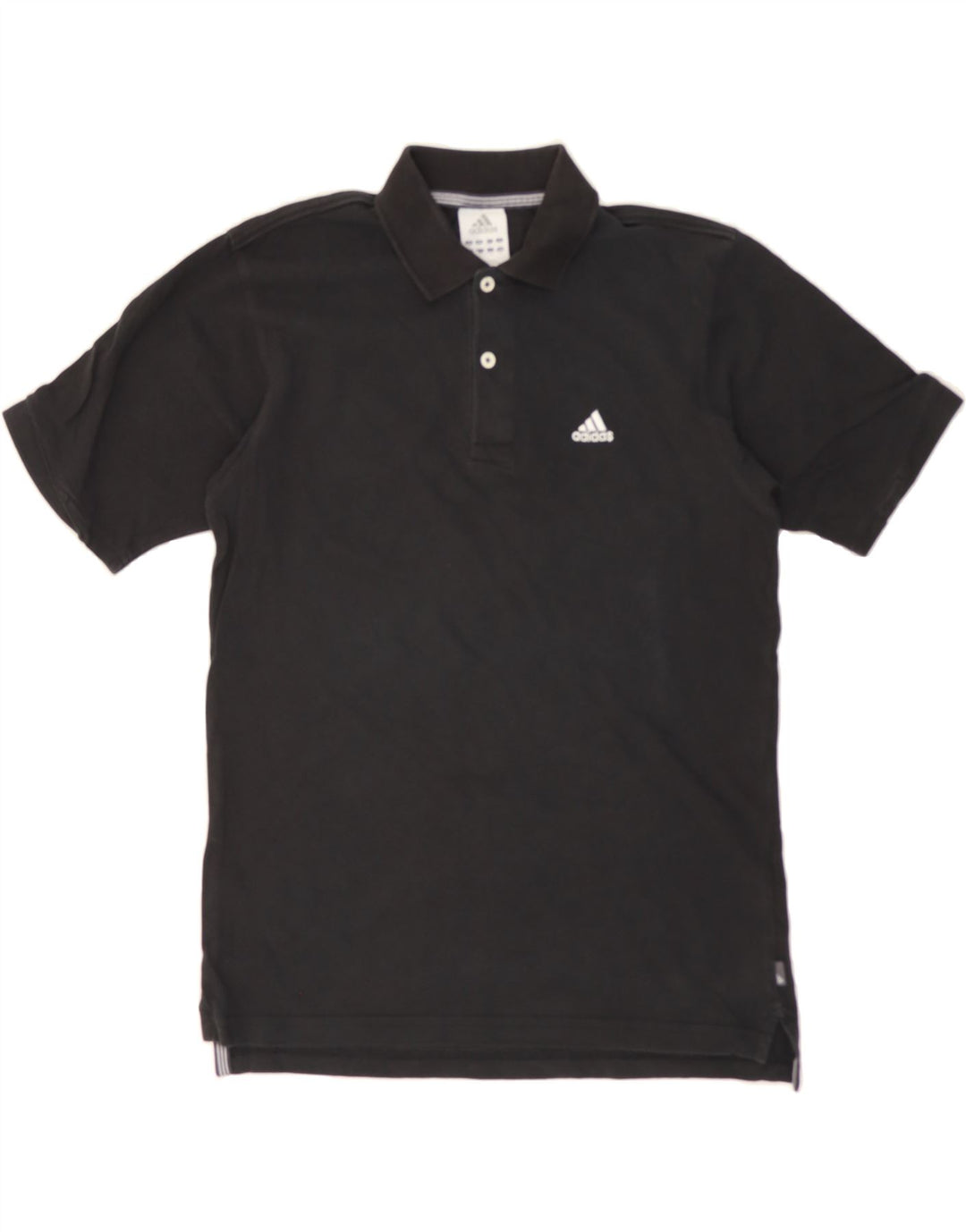 ADIDAS Mens Polo Shirt Small Black Cotton Vintage Adidas and Second-Hand Adidas from Messina Hembry 