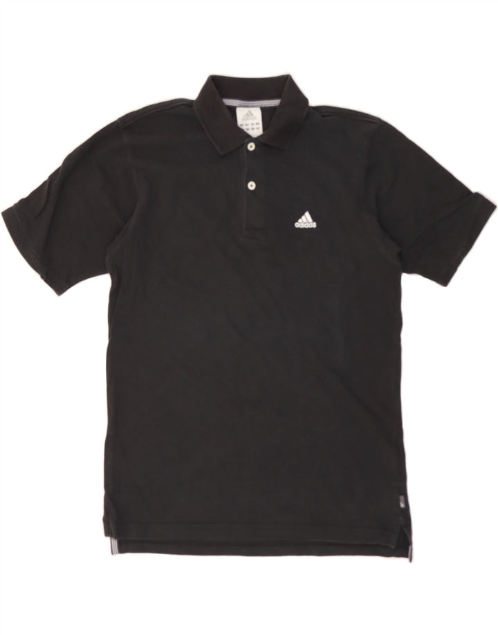 ADIDAS Mens Polo Shirt Small Black Cotton Vintage Adidas and Second-Hand Adidas from Messina Hembry 