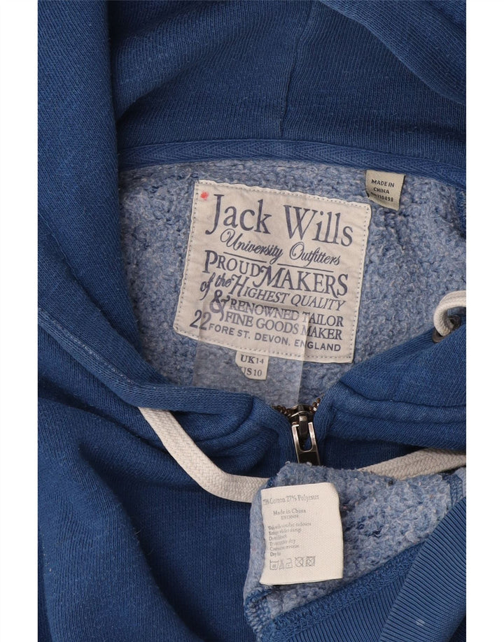 Jack Wills feminino Reino Unido 14 grande algodão azul