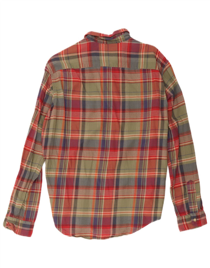 Polo Ralph Lauren Camisa masculina grande de algodão xadrez multicolorido
