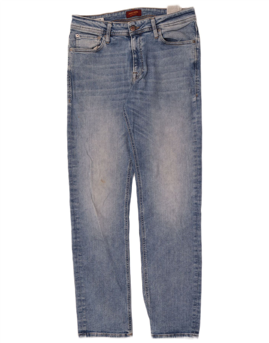 Jack & Jones Mens Clark Slim Jeans W33 L34 Azul Algodão
