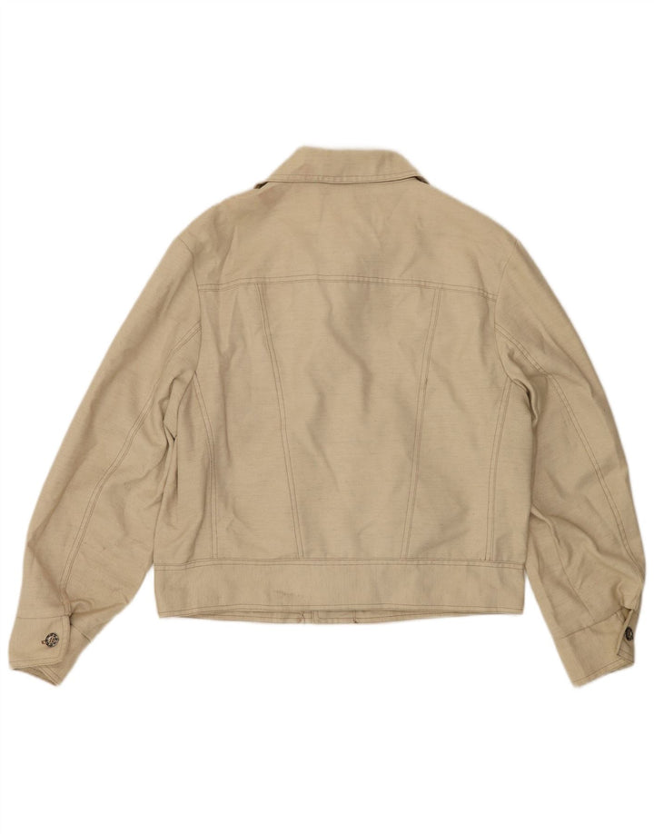 Jaqueta bomber feminina vintage IT 48 XL bege