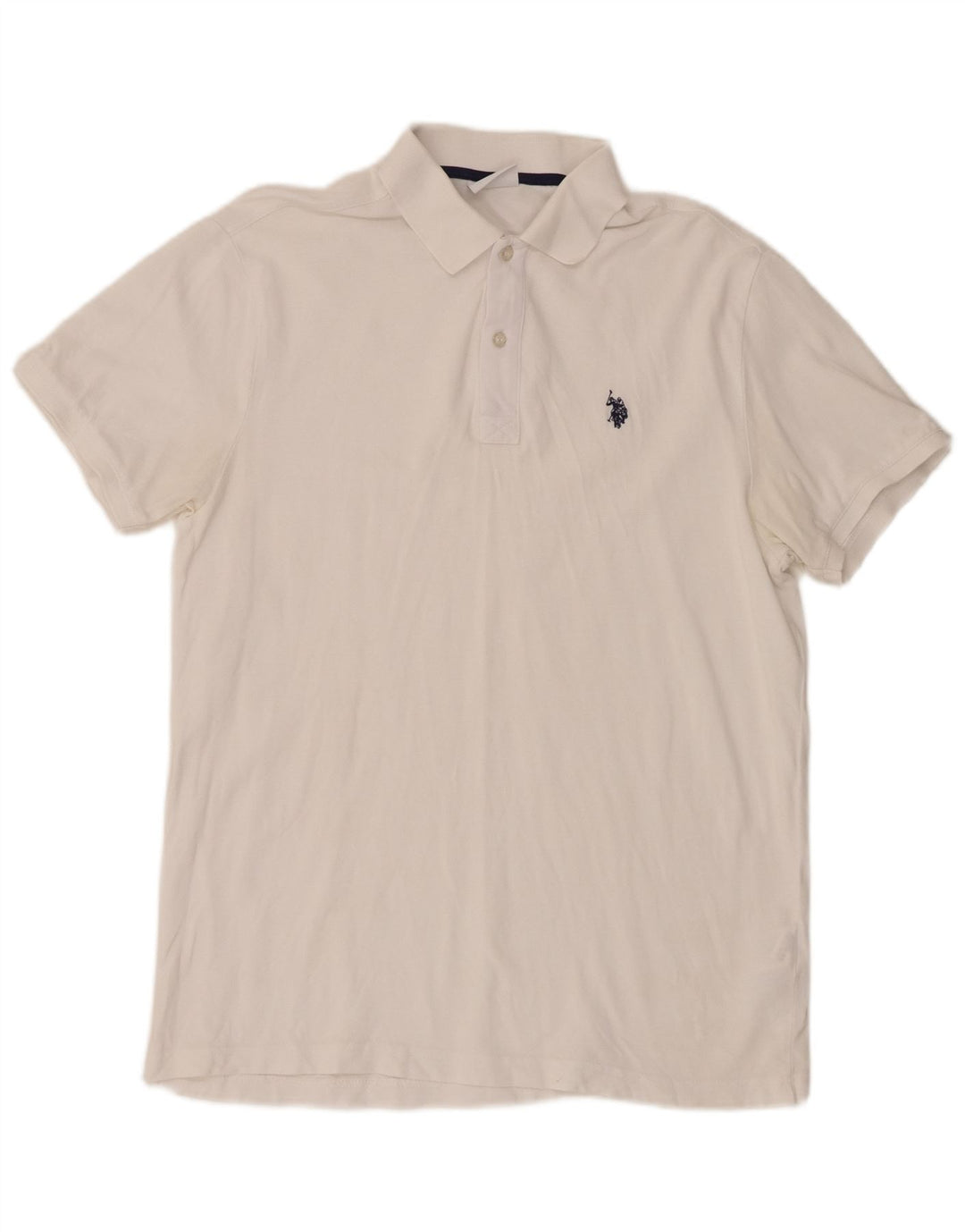 US Polo Assn. Camisa masculina grande algodão branco