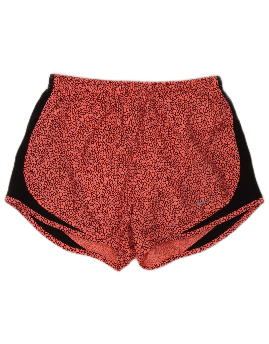Nike Womens Dri Fit Abstract Pattern Sport Shorts UK 10 Pequeno Poliéster Vermelho