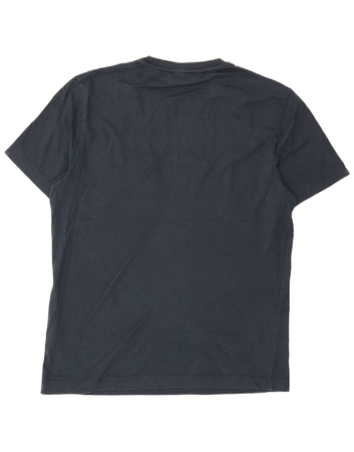 Camiseta masculina Penguin Top pequeno algodão azul marinho