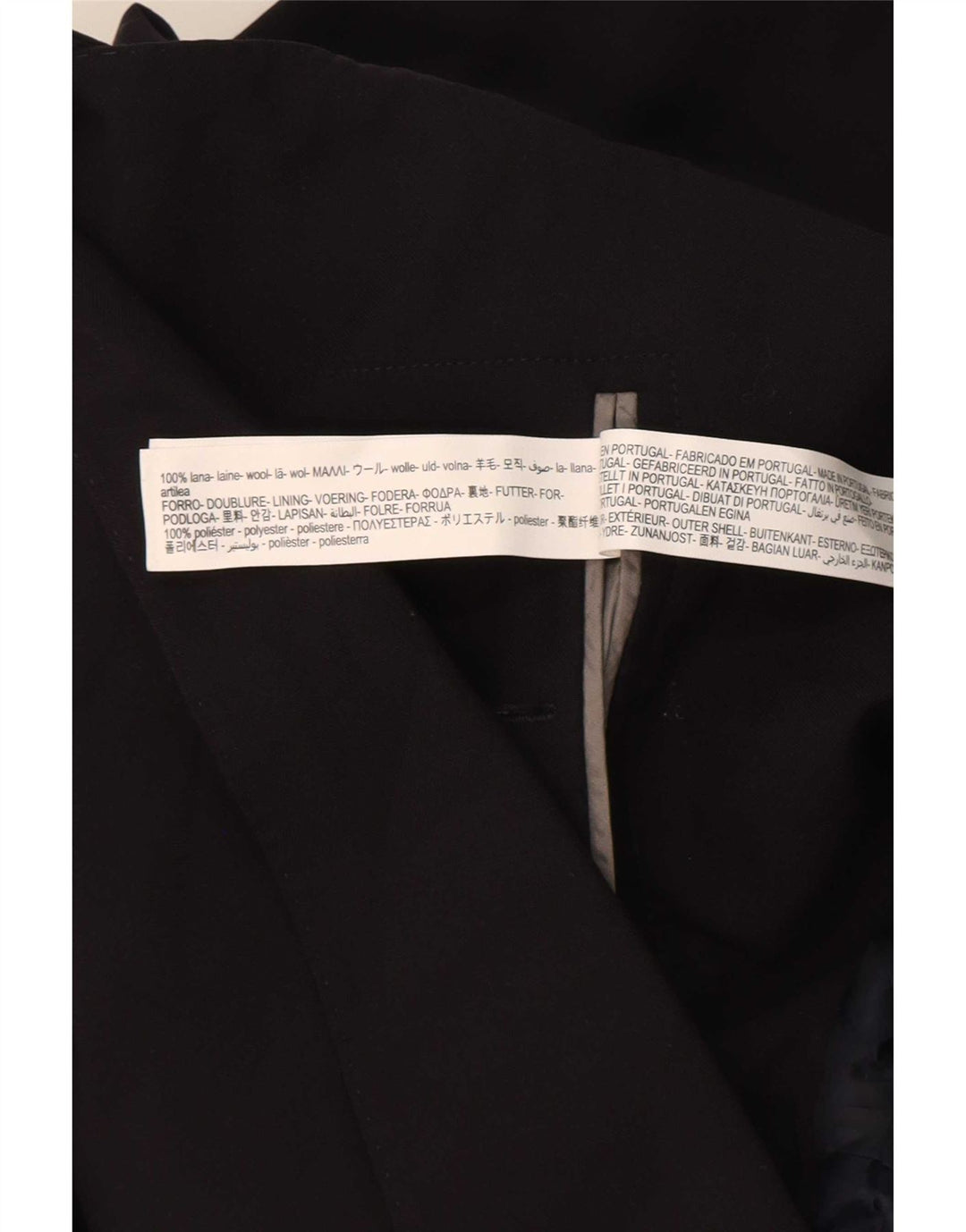 Jaqueta blazer masculina Massimo Dutti com 2 botões EU 56 XL lã preta