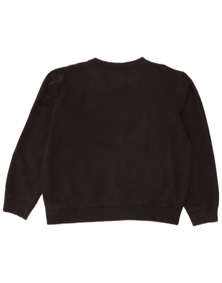 FILA moletom gráfico masculino jumper grande algodão preto