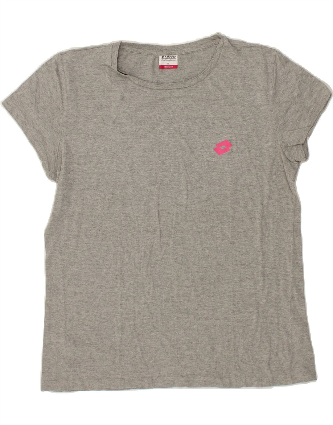 LOTTO Womens T-Shirt Top UK 18 XL Grey Cotton Vintage Lotto and Second-Hand Lotto from Messina Hembry 
