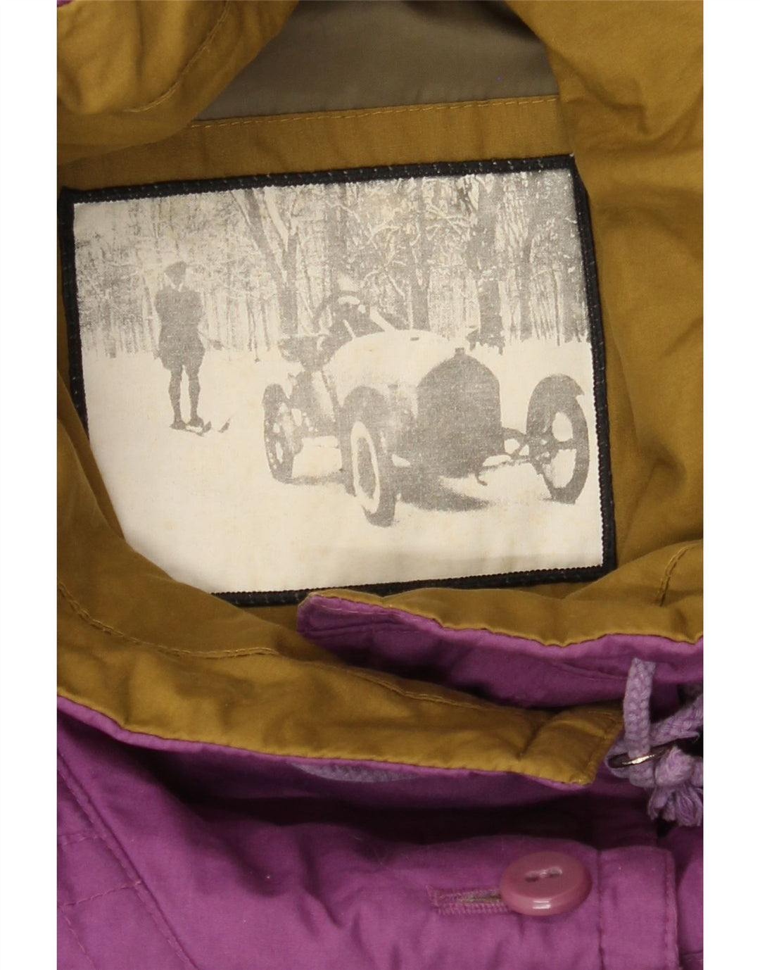 Jaqueta utilitária feminina VINTAGE UK 20 2XL roxa